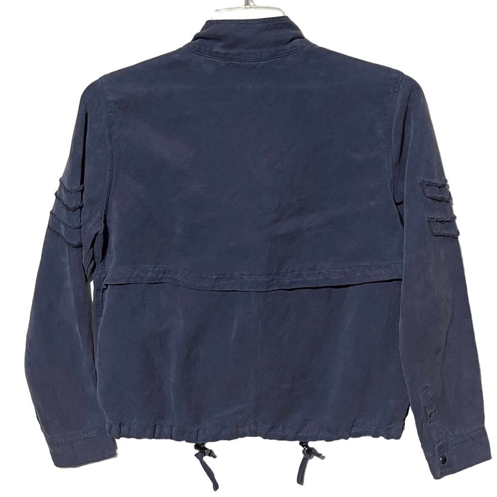 Rails Navy Halifax Drawstring Zip Front Jacket Size Small - Picture 4 of 16
